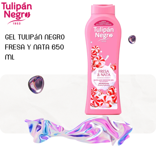Gel Tulipán Negro Fresa y Nata 650 ml