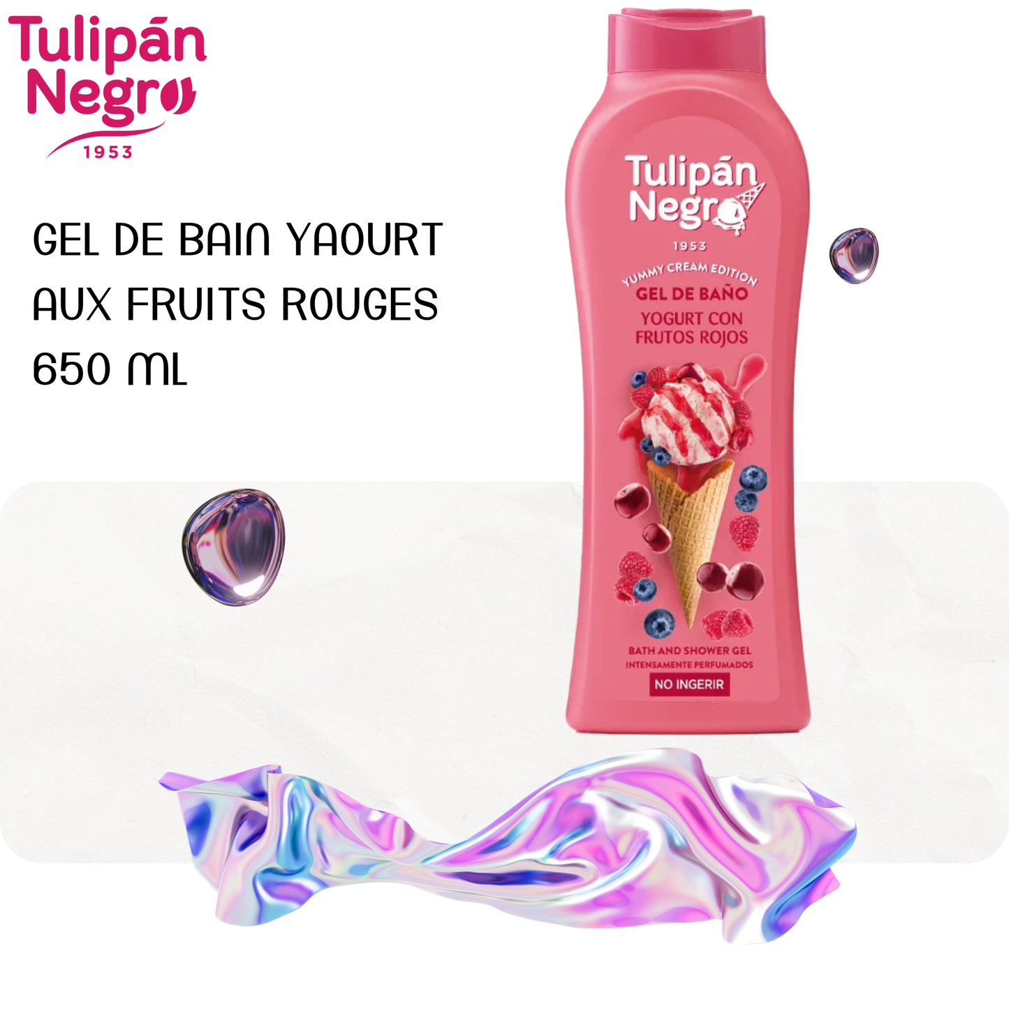 Gel de Bain Yaourt aux Fruits Rouges 650 ML