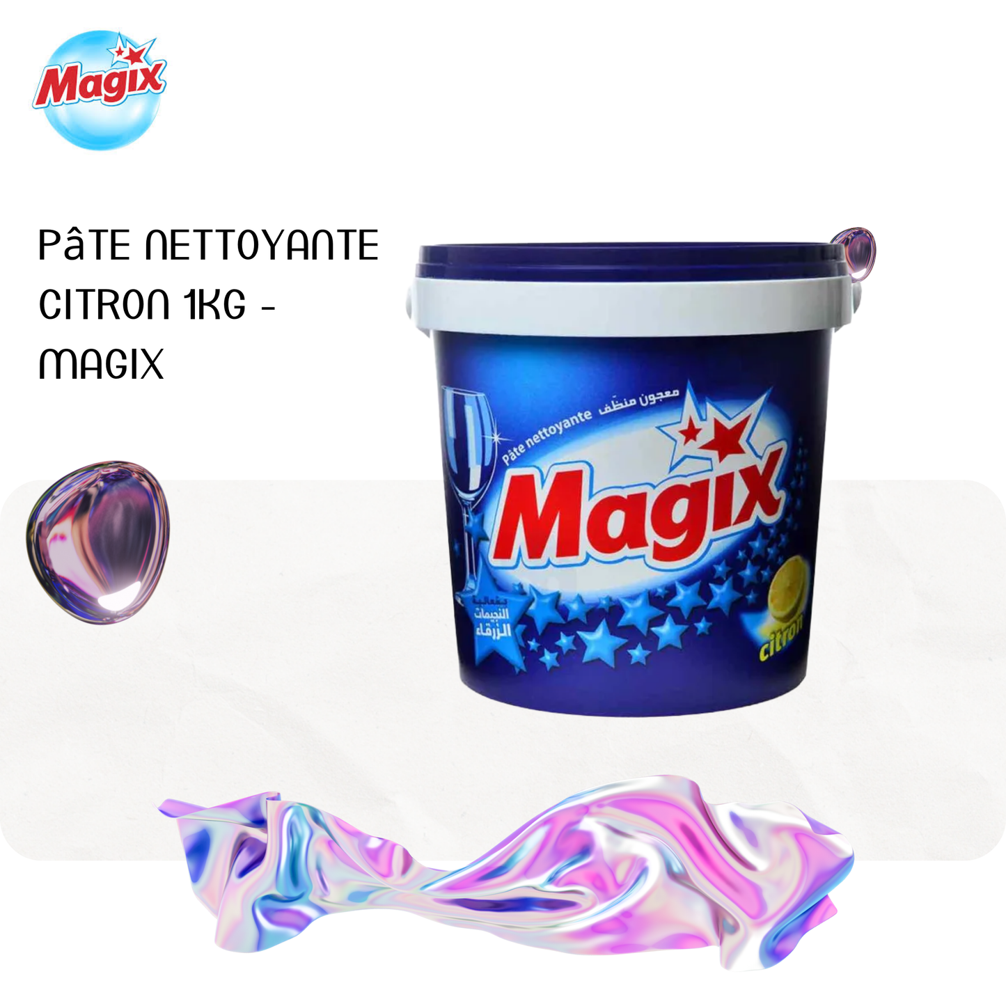 Pâte nettoyante citron 1Kg - MAGIX