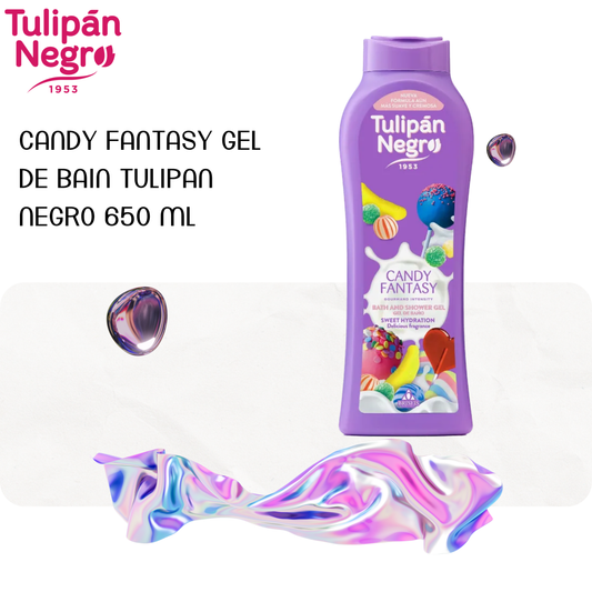 Candy Fantasy Gel De Bain Tulipan Negro 650 ml