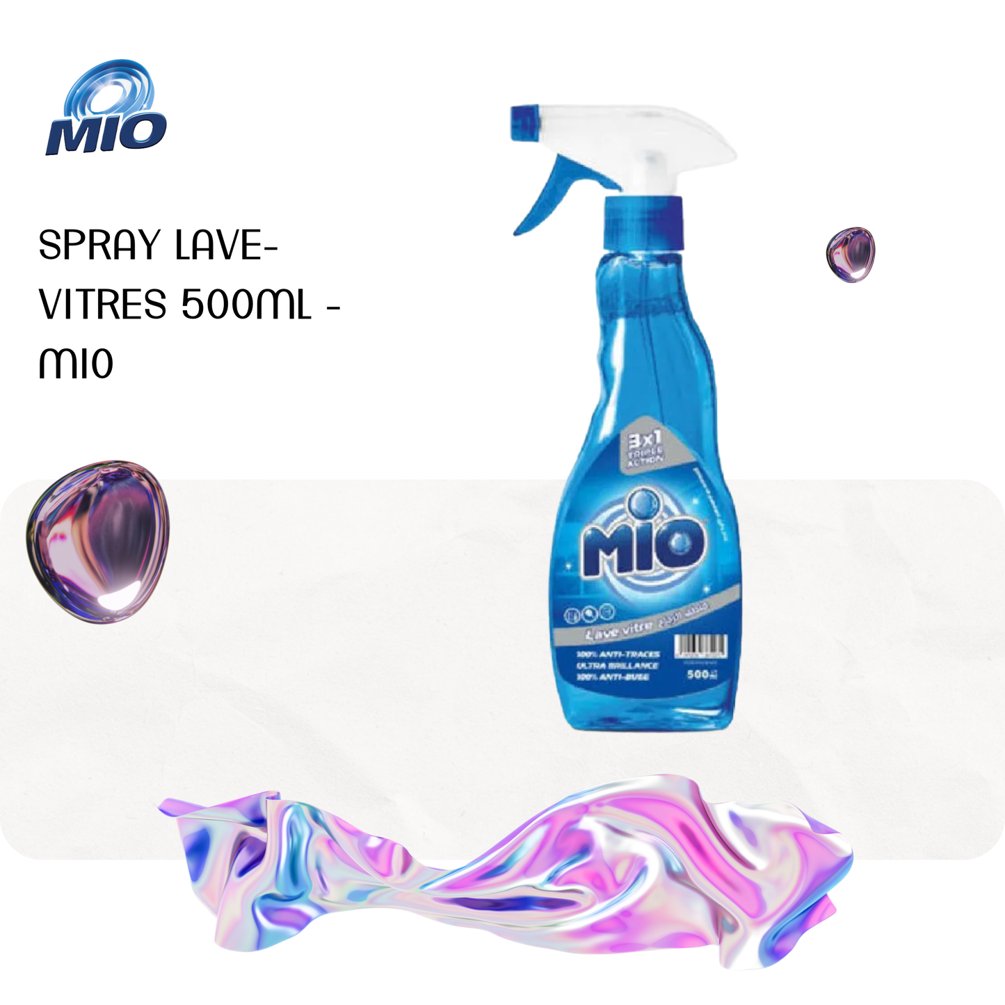 Spray lave-vitres 500ml - MIO