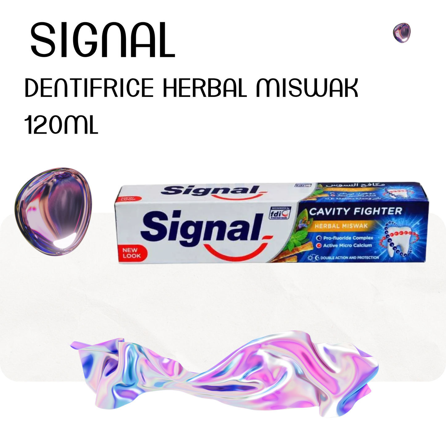 Dentifrice herbal miswak 120ml - SIGNAL