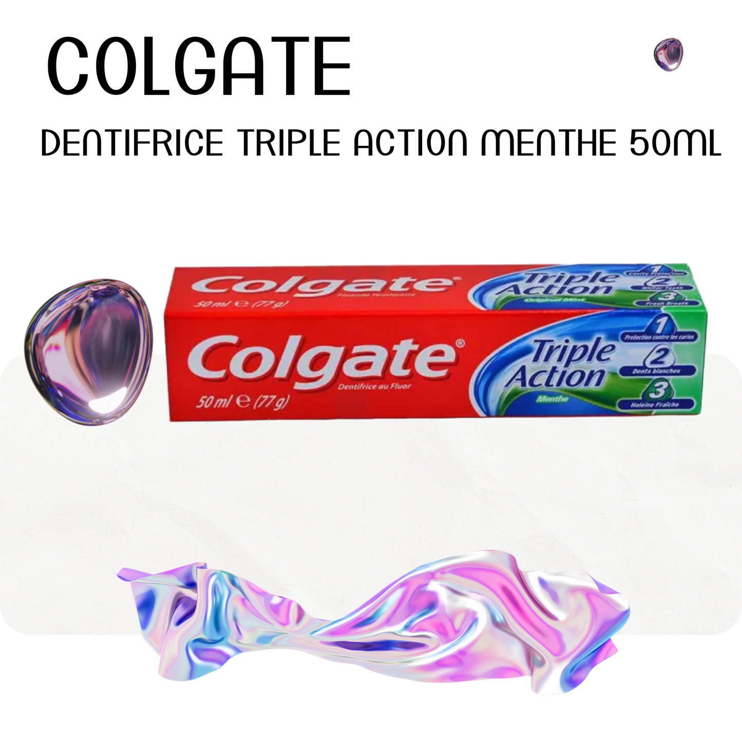 Dentifrice triple action menthe 50ml - COLGATE