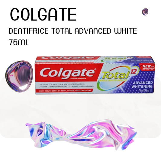 Dentifrice total advanced white 75ml - COLGATE