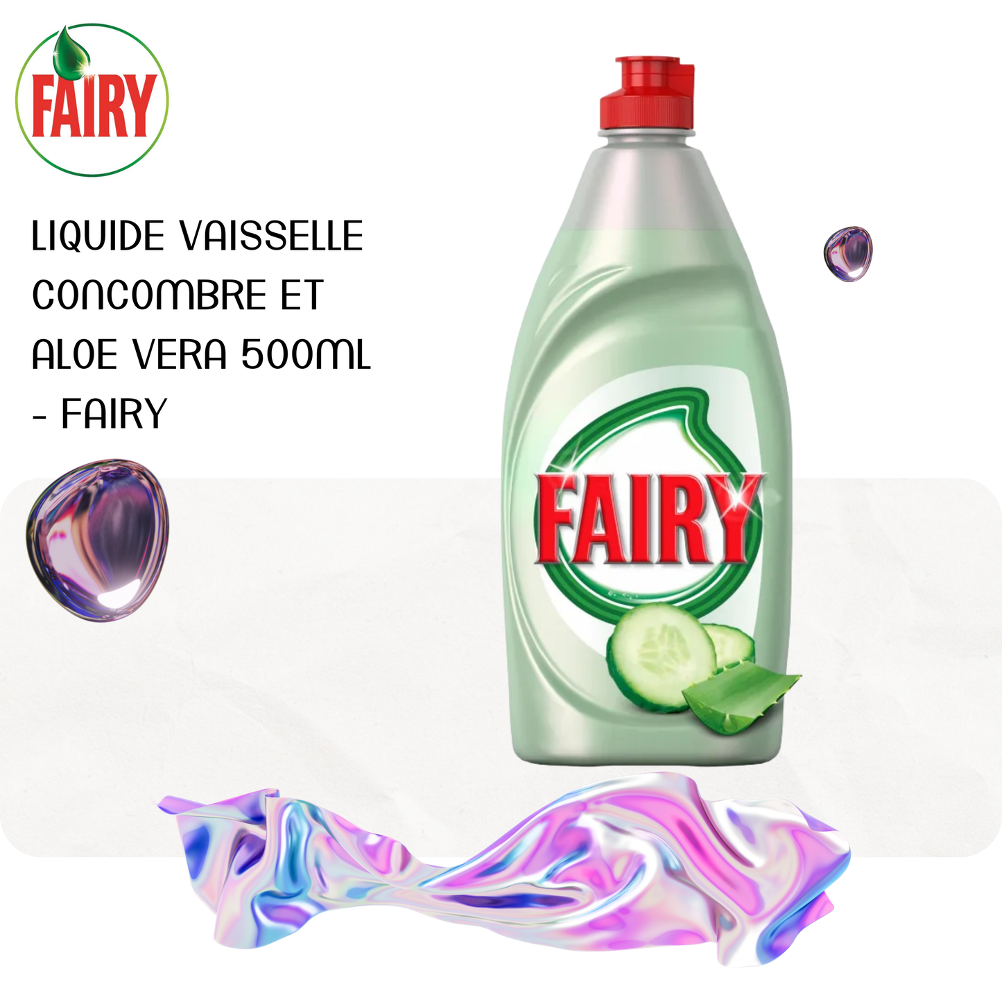 Liquide vaisselle concombre et aloe vera 500ml - FAIRY