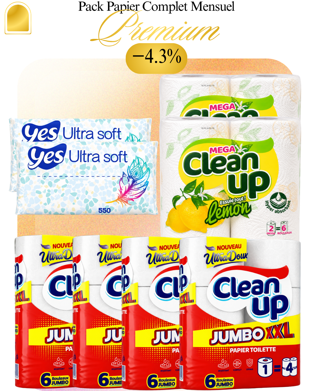 Pack Papier Complet Mensuel — CLEAN UP