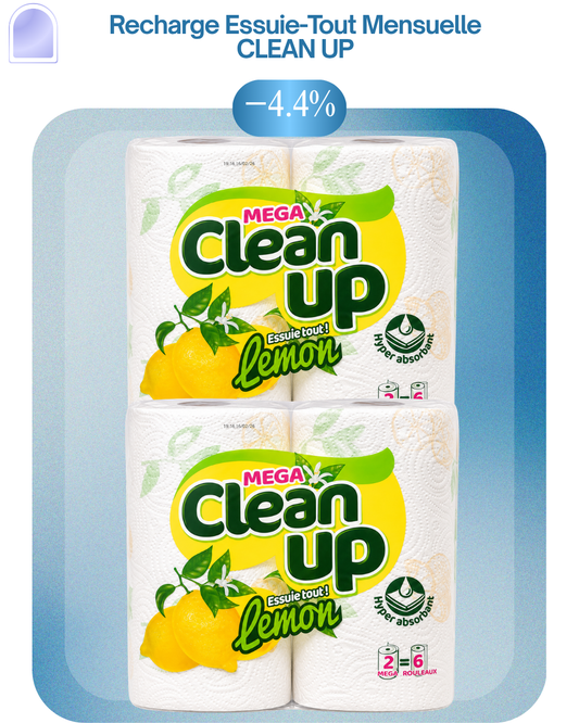 Recharge Essuie-Tout Mensuelle — CLEAN UP