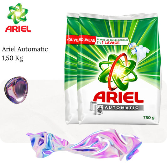 Lessive en poudre Automatic sachet 1,5 Kg - ARIEL
