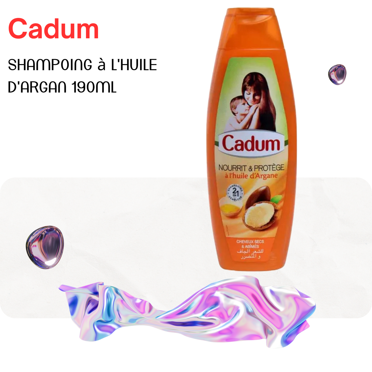 Shampoing à l'huile d'argan 190ml - CADUM