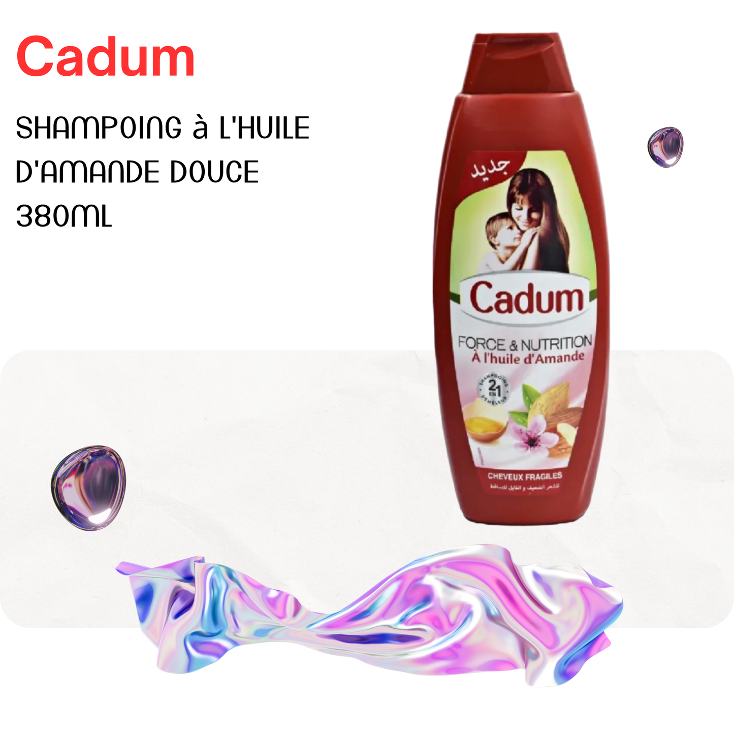 Shampoing à l'huile d'amande douce 380ml - CADUM