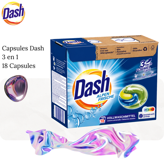 Capsules Dash 3 en 1 18 Capsules - Dash