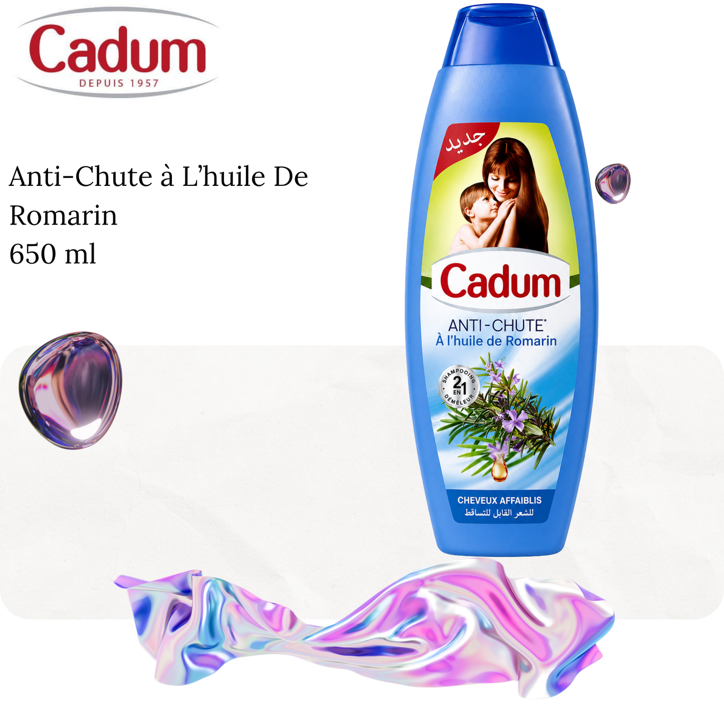 Anti-Chute à L’huile De Romarin 650 ml - cadum