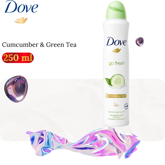 Déodorant femme anti-transpirant Go Fresh Cumcumber & Green Tea 250ml - DOVE