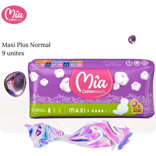 Serviettes Hygièniques Maxi Plus Normal 9 unites - MIA