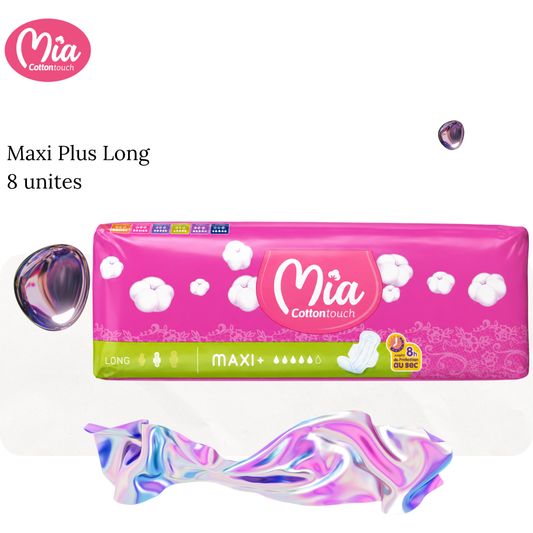 Serviettes Hygièniques Maxi Plus Long 8 unites - MIA