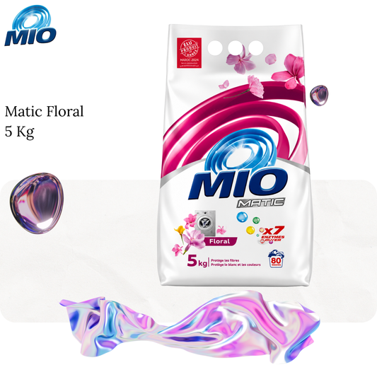 Lessive en poudre matic floral 5Kg - MIO
