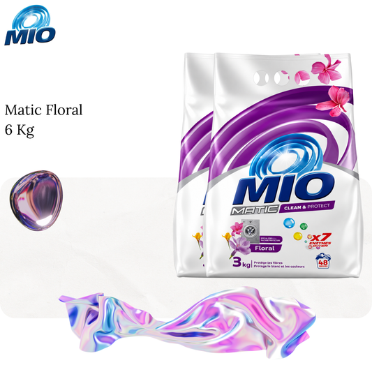 Lessive en poudre matic floral 6Kg - MIO