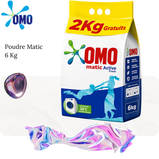 Lessive en poudre Matic Bio Bag 6kg - OMO