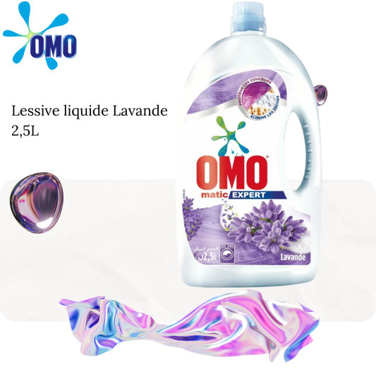 Lessive liquide Lavande 2,5L - OMO