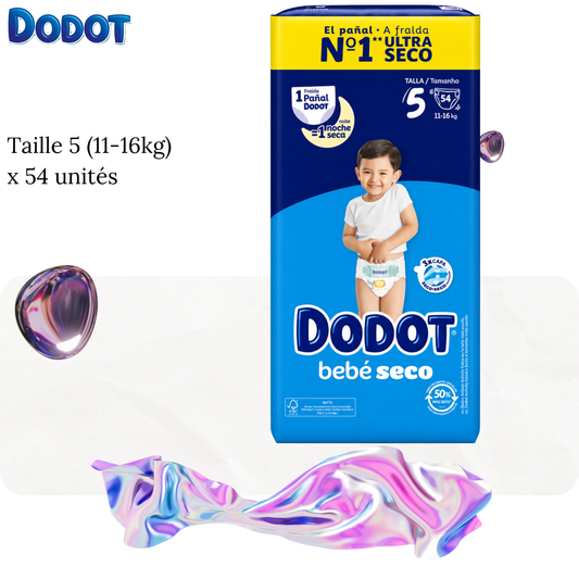 Couches Taille 5 (11-16kg) x 54 unités - DODOT