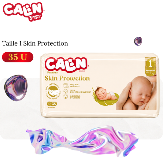 Couches bébé Premium  taille 1, 35 unités - CALIN
