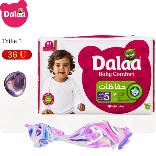 Couches bébé baby comfort taille 5 junior x36 pcs - DALAA